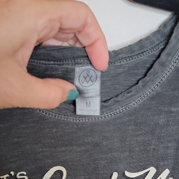 Graphic Sleeveless Top with Cowboy And Cocktails Print - Picture 2 of 4